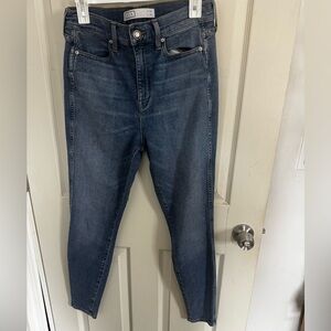 AYR Jeans Womens 29X28 The Riser High Waist Skinny Ankle Medium Wash Denim